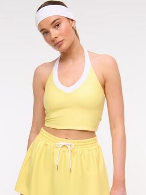 NWT Abercrombie YPB sculptLUX Halter Tank Sz M